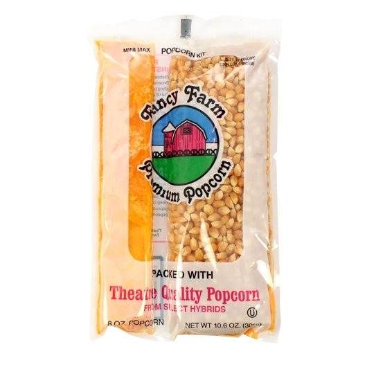 Fancy Farms Miniature Maxi Kit Popcorn, 24 x 10.6 oz Case - Popcorn, Pretzels & Snack Mix