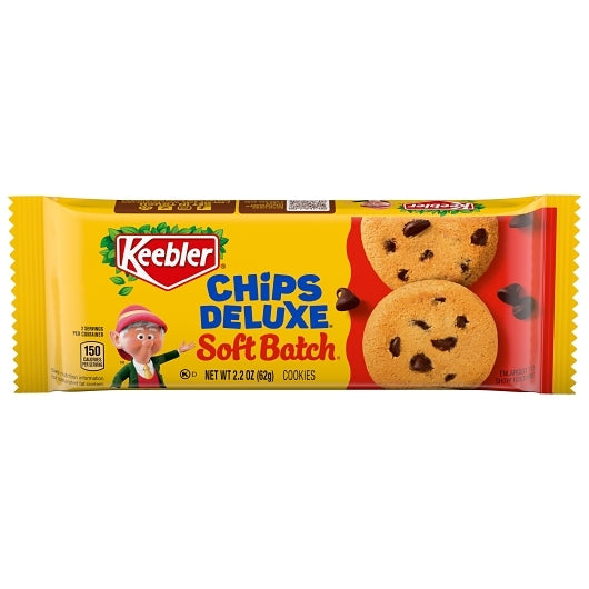 Keebler Soft Chocolate Chip Cookie, 6 x 12 x 2.2 oz Case - Bakery & Desserts
