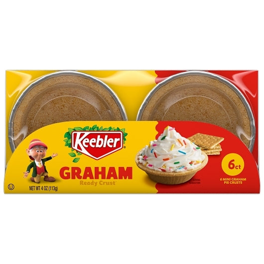Keebler Mini GRAHAM CRACKER PIE CRUST, 12 x 6 ct Case - DOT product image 2