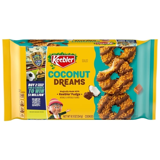 Keebler Coconut Dream Cookies, 12 x 8.5 oz Case - Bakery & Desserts