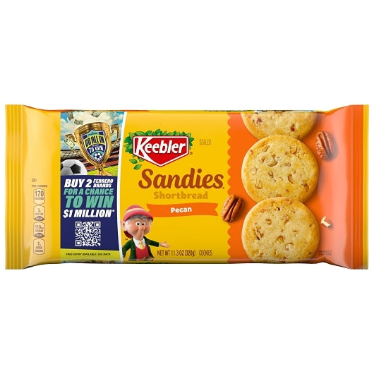 Keebler Sandies Cookies, 12 x 11.3 oz Case - Bakery & Desserts