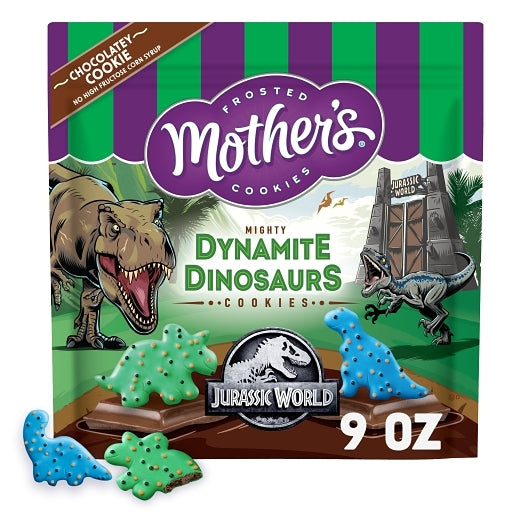 Mother's Dynamite Dinosaurs Cookies, Jurassic World, 12 x 9 oz Case - Bakery & Desserts - image 2
