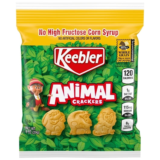 Keebler Animal Cracker Cookies, 150 x 1 oz Case - Crackers & Grahams