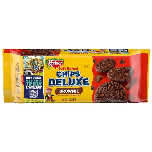 Keebler Soft Baked Brownie Cookies, 12 x 11.9 oz Case - Bakery & Desserts