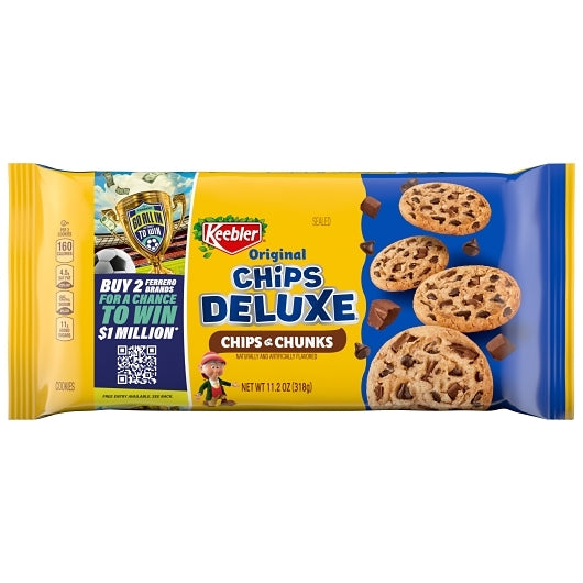 Keebler Chips Delux Fudgy Cookies Pantry Pack, 12 x 11.2 oz Case - Bakery & Desserts - image 2