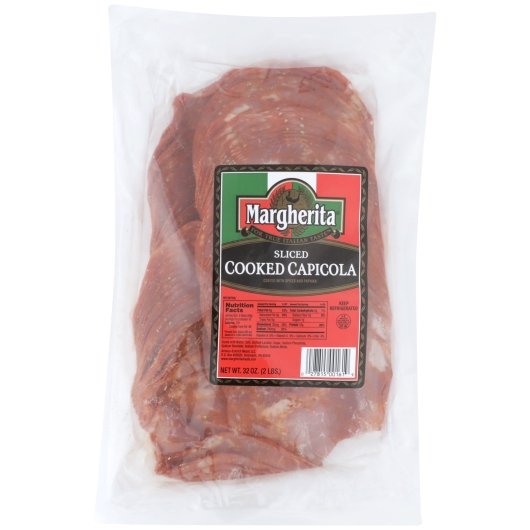 Margherita Sliced Capicola, 5 x 2 lb Case - DOT product image 3