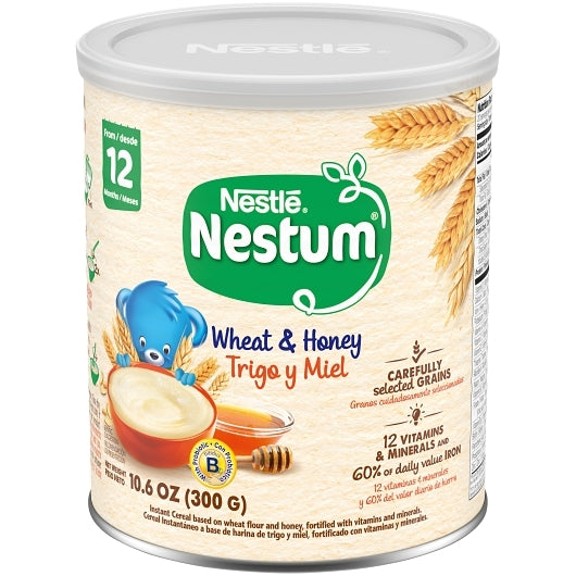 Nestum Probiotics Wheat And Honey Cereal Toddler Food Can, 12 x 10.6 oz Case - Pantry Ingredients - image 2