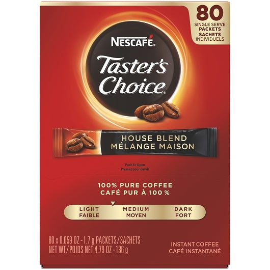 Nescafe Taster's Choice Stick Pack, 6 x 4.79 oz Case - Coffee & Tea