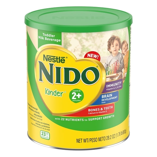 Nido Prebio 2+ Years Toddler Milk Powder, 6 x 1.764 lb Case - Beverages