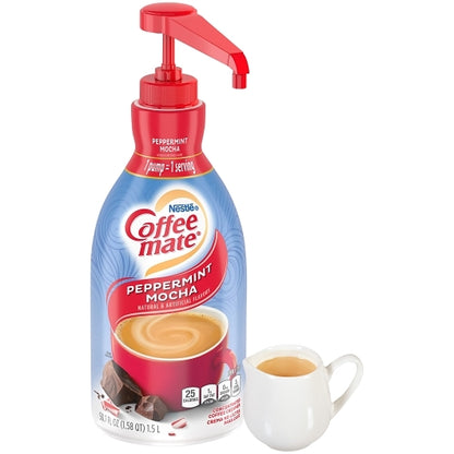 Coffee Mate Peppermint Mocha Pump Creamer, 2 x 1.58 QT Case - DOT product image 2