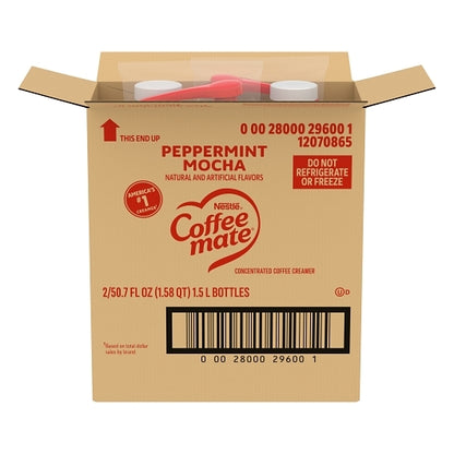 Coffee Mate Peppermint Mocha Pump Creamer, 2 x 1.58 QT Case - DOT product image 4