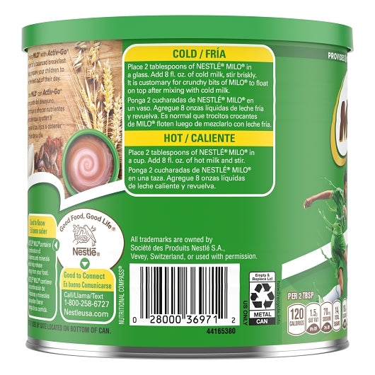 Milo Nestle Chocolate Nutritional Drink Mix, 12 x 14.1 oz Case - DOT product image 5
