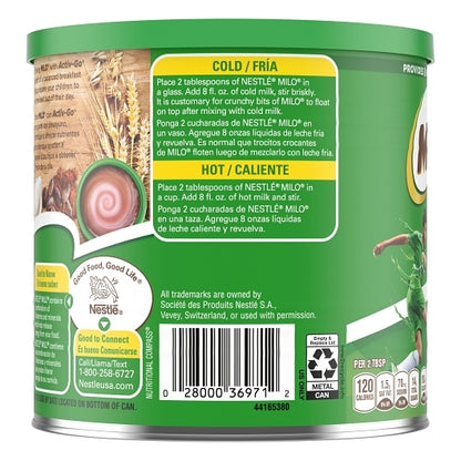Milo Nestle Chocolate Nutritional Drink Mix, 12 x 14.1 oz Case - DOT product image 5