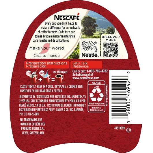 Nescafe INSTANT COFFEE DAWN JAR, 6 x 3.527 oz Case - DOT product image 3