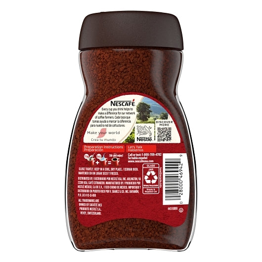 Nescafe Instant Coffee Dawn Jar, 6 x 3.527 oz Case - Coffee & Tea
