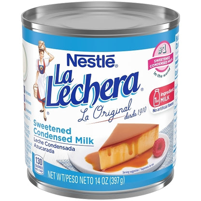 La Lechera Sweetened Condensed Milk, 24 x 14 oz Case - Pantry Ingredients