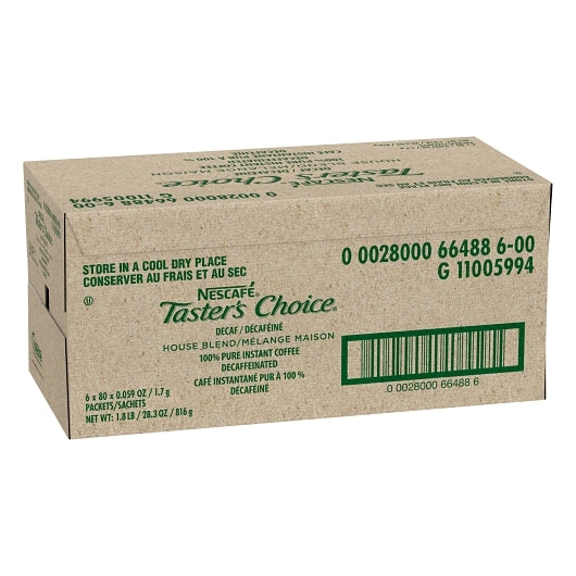 Nescafe Taster's Choice Decaf Stick Pack, 6 x 4.79 oz Case - DOT product image 6