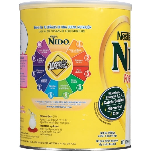 Nido Toddler Milk-Based Powder Formula with Iron, 6 x 3.52 lb Case - DOT product image 6