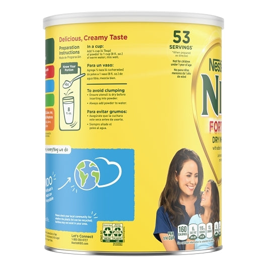 Nido Toddler Milk-Based Powder Formula with Iron, 6 x 3.52 lb Case - DOT product image 7