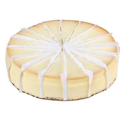 Lawlers Desserts Colossal 9" Standard New York Cheesecake, 16 Slices per Cheesecake, 4 x 60 oz Case - Bakery & Desserts