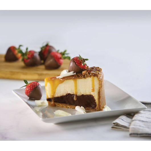 Lawler's 9" Colossal Caramel Fudge Cheesecake, 12 Precut Slices per Cheesecake, 4 x 108 oz Case - DOT product image 6