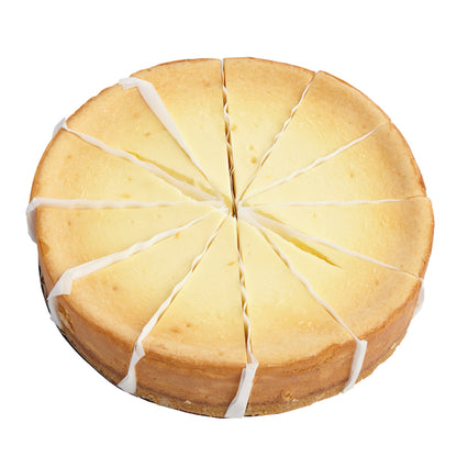 Lawlers Desserts Colossal 9" Colossal New York Style Cheesecake, 12 Slices per Cheesecake, 4 x 108 oz Case - Bakery &
