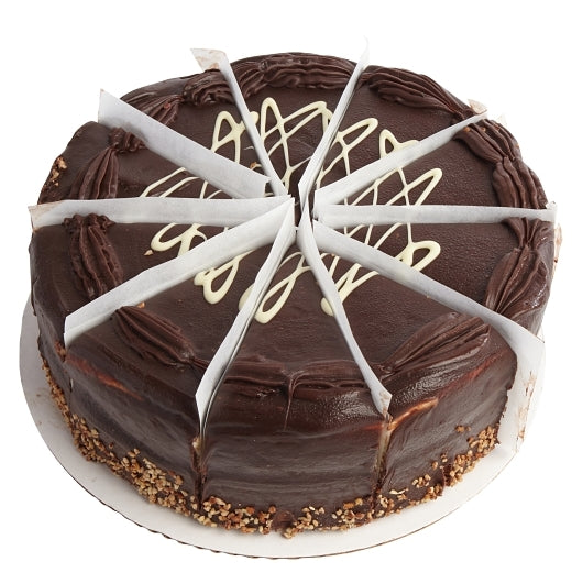 Lawlers Desserts Colossal 9 Inch Colossal White & Dark Chocolate Mousse Cake, 10 Slices per Cake, 4 x 87 oz Case