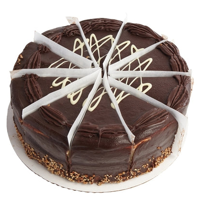 Lawlers Desserts Colossal 9 Inch Colossal White & Dark Chocolate Mousse Cake, 10 Slices per Cake, 4 x 87 oz Case