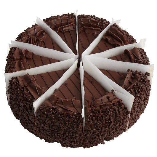 Lawlers Desserts Chocolate 9 Inch Elite Chocolate Layer Mousse Cake, 10-Cut, 4 x 85 oz Case - Bakery & Desserts