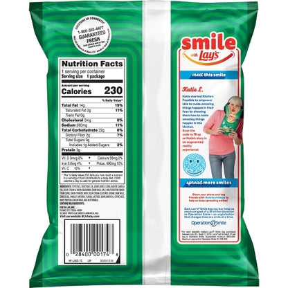 Lay's Sour Cream & Onion Potato Chips, 64 x 1.5 oz Case - DOT product image 8