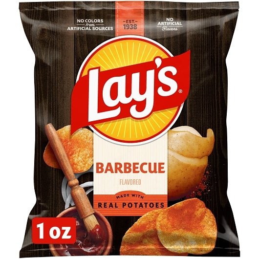 Lay's Bbq Potato Chips, 104 x 1 oz Case - Snacks