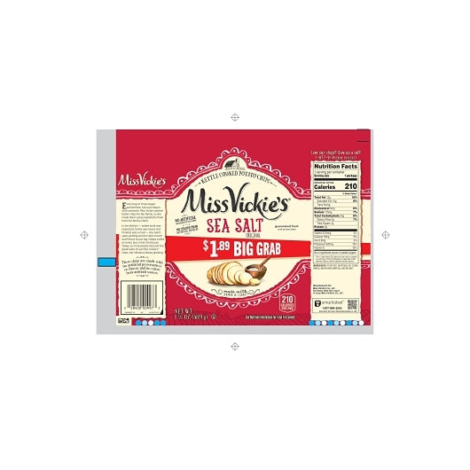 Grandmas Sea Salt Kettle Cooked Potato Chips, 64 x 1.375 oz Case - DOT product image 7
