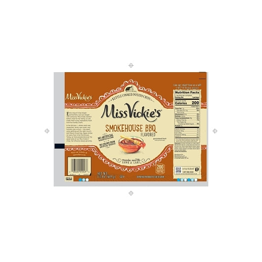 Miss Vickie's Smokehouse Bbq Kettle Cooked Potato Chips, 64 x 1.375 oz Case - DOT product image 8