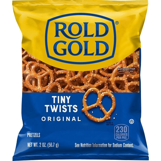 Rold Gold Tiny Twists Pretzel Bags, 64 x 2 oz Case - Bakery & Desserts