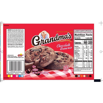 Grandma's Individually Wrapped Cookie Brownie, 60 x 2.5 oz Case - DOT product image 8