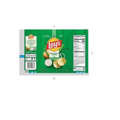 Lay's Sour Cream & Onion Potato Chips, 104 x 1 oz Case - DOT product image 7