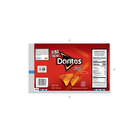Doritos Nacho Cheese Tortilla Chips, 104 x 1 oz Case - DOT product image 7
