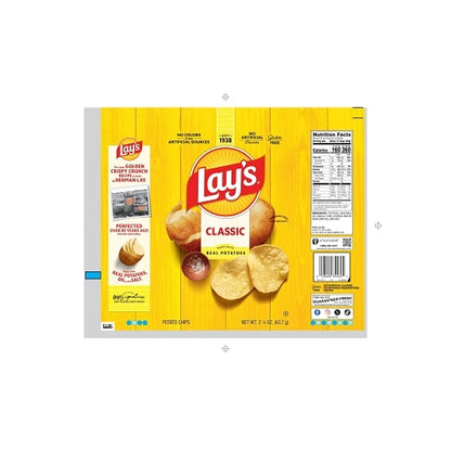 Lay's Regular Potato Chips, 24 x 2.25 oz Case - DOT product image 8