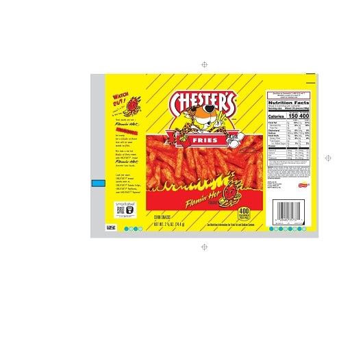 Chester's Fries Flamin Hot Cheese Flavored Snack, 28 x 2.625 oz Case - DOT product image 5
