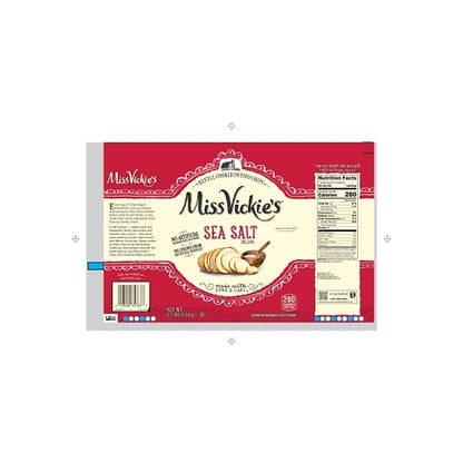 Miss Vickie's Sea Salt Kettle Cooked Potato Chips, 24 x 1.875 oz Case - DOT product image 7