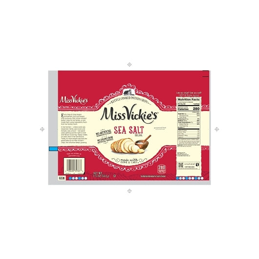 Miss Vickie's Sea Salt Kettle Cooked Potato Chips, 24 x 1.875 oz Case - DOT product image 8