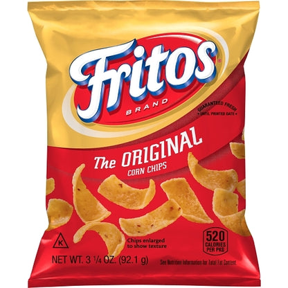 Fritos Corn Chips, 36 x 3.25 oz Case - Snacks