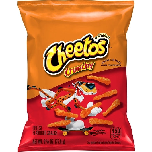 Cheetos Crunchy Cheese Flavored Snack, 32 x 2.75 oz Case - Snacks