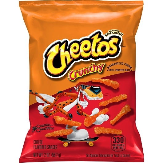 Cheetos Crunchy Cheese Flavored Snack, 64 x 2 oz Case - Snacks