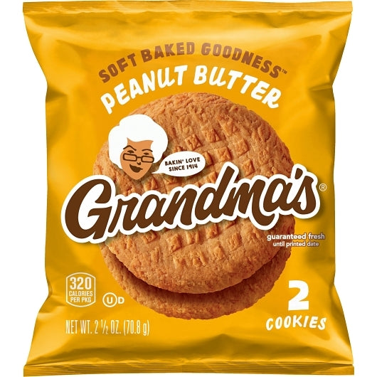 Grandma's Peanut Butter Cookie, 60 x 2.5 oz Case - Bakery & Desserts