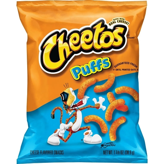 Cheetos Jumbo Puffs Cheese Flavored Snack, 64 x 1.375 oz Case - Snacks