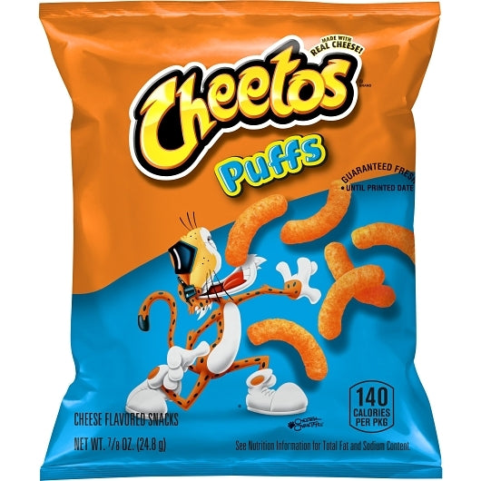 Cheetos Jumbo Puffs Cheese Flavored Snack, 88 x 0.875 oz Case - Snacks
