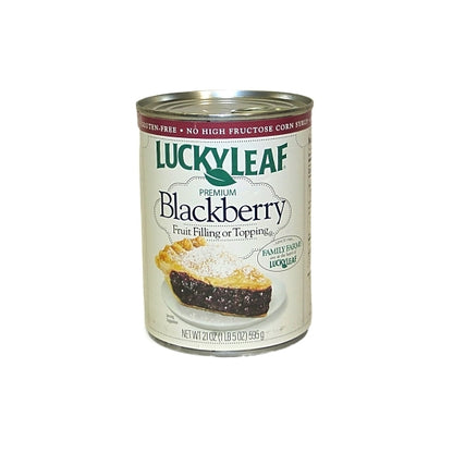 Lucky Leaf Pie Filling Premium Blackberry, 8 x 21 oz Case - Bakery & Desserts