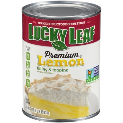 Lucky Leaf Premium Lemon Filling & Topping, 8 x 22 oz Case - Bakery & Desserts