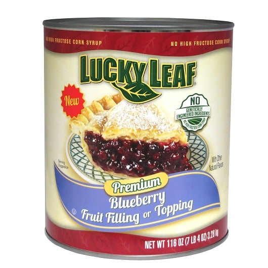 Lucky Leaf Premium Blueberry Fruit Filling Or Topping, 3 x 116 oz Case - Bakery & Desserts